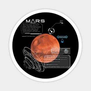 Mars - Planet Infographic Magnet